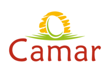 Logotipo de Huevos Camar.