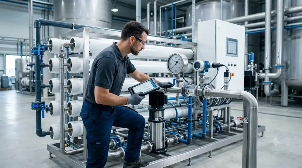 Mantenimiento planta de osmosis