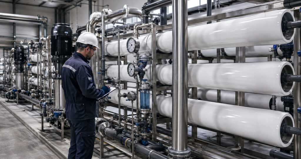 Inspeccion planta industrial osmosis inversa